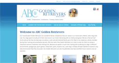 Desktop Screenshot of abcgoldenretrievers.com